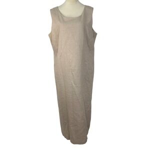 Jessica Howard Woman Linen‎ Blend Maxi Dress Sleeveless Casual Women Plus 16